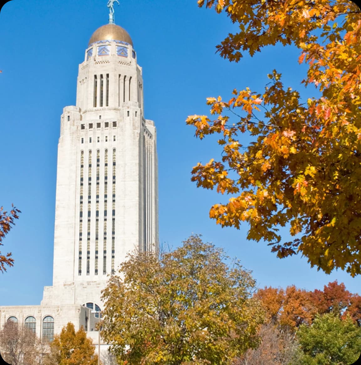 Nebraska highway and fields
