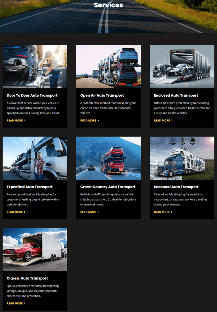 Services Breakdown: What Auto Freight Carriers Ships & How