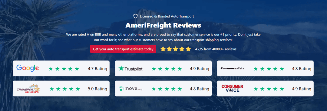 AmeriFreight Auto Transport Reviews From Hawaii Shippers