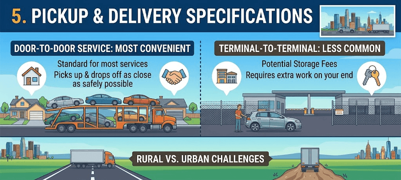 5. Pickup and Delivery Specifications