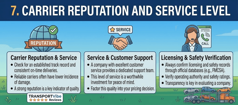 7. Carrier Reputation and Service Level