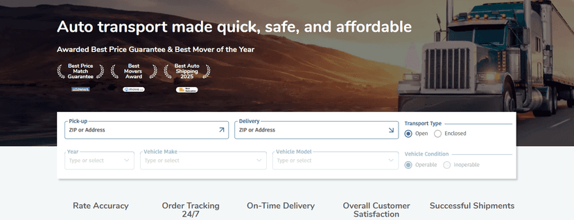 SGT Auto Transport's Position in the Market