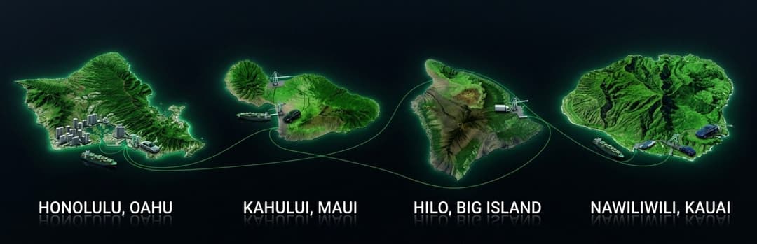 Shipping To Each Island: Honolulu, Maui, The Big Island, And Kauai
