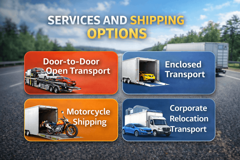 Services and Shipping Options