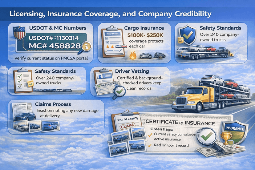 Licensing, Insurance Coverage, and Company Credibility
