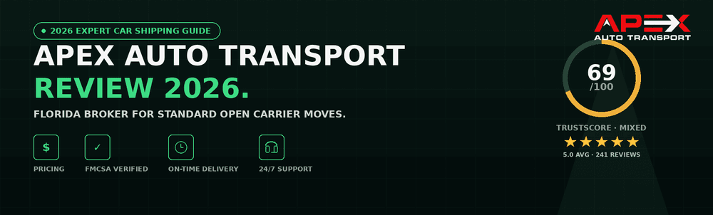 Apex Auto Transport Review: Is This FMCSA-Licensed Broker Worth It?