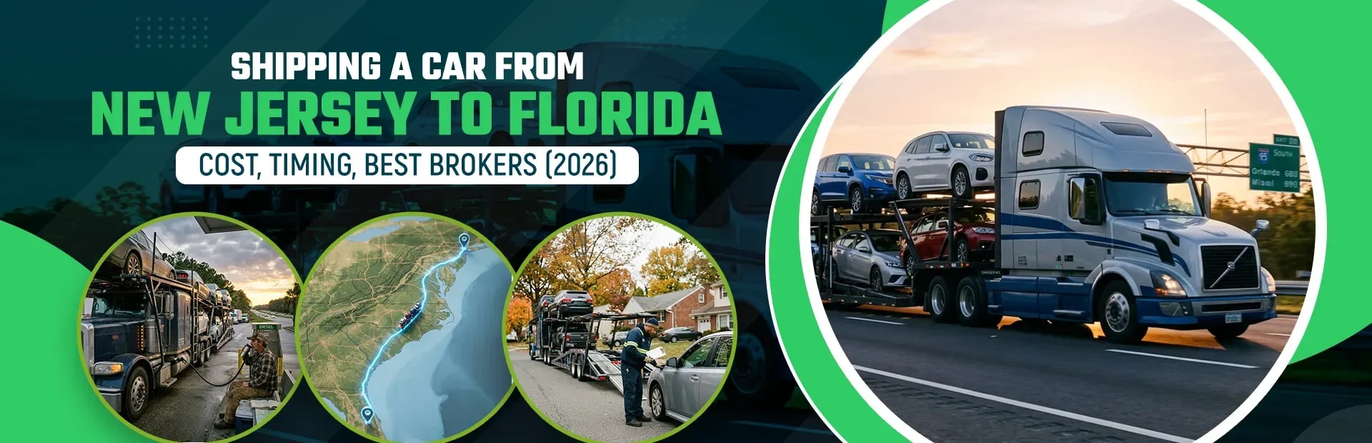 New Jersey to Florida Car Shipping: 2026 Costs, Timing & Brokers