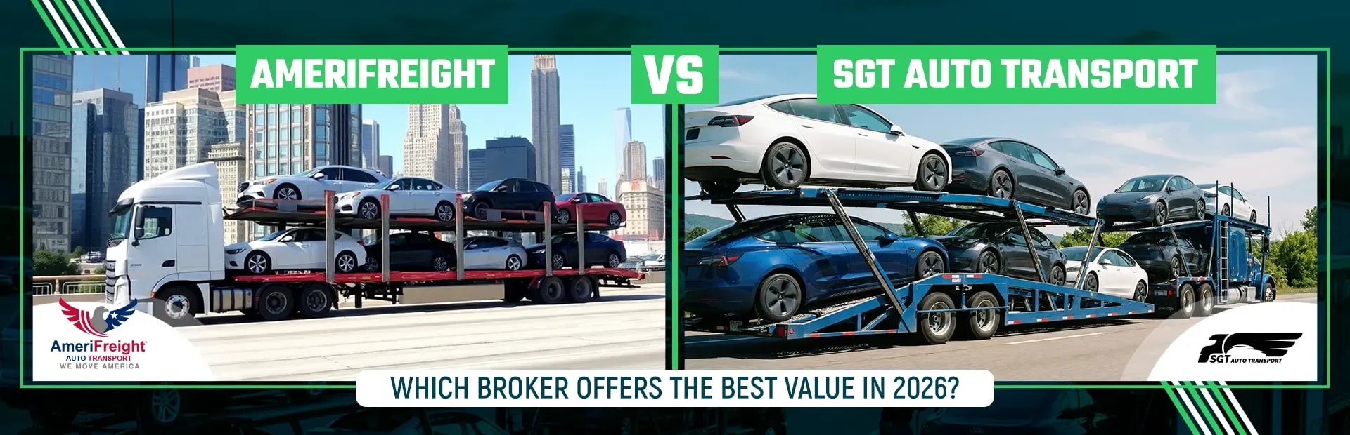 Amerifreight vs SGT Auto Transport: Best Value in 2026?