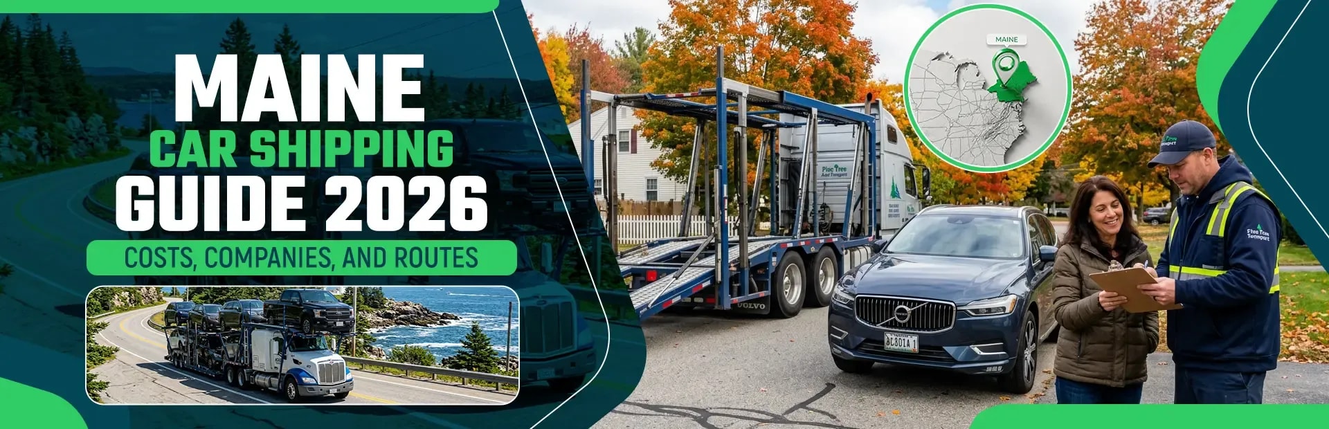Auto Transport Maine 2026: Shipping Costs, Companies & Routes