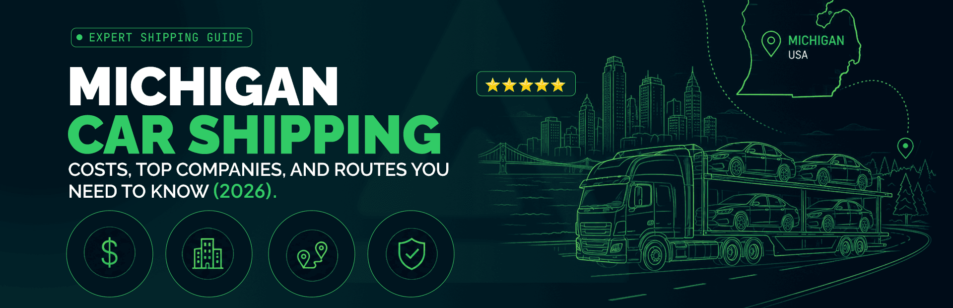 Michigan Car Shipping: Costs, Companies & Routes (2026)