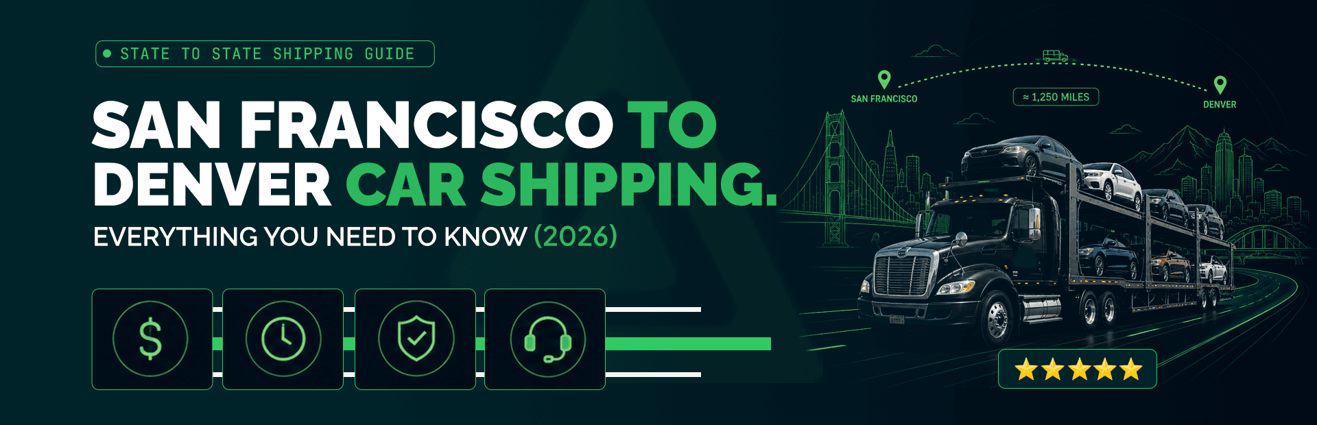 San Francisco to Denver Car Shipping: What to Know in 2026