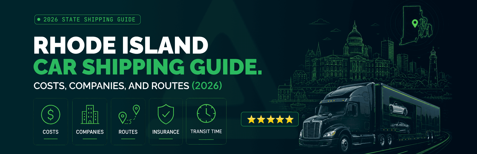 Rhode Island Car Shipping Cost 2026: Top Companies and Routes