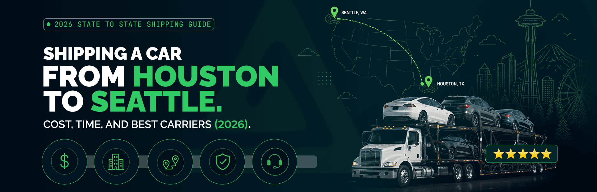 Houston to Seattle Car Shipping: What It Really Costs in 2026