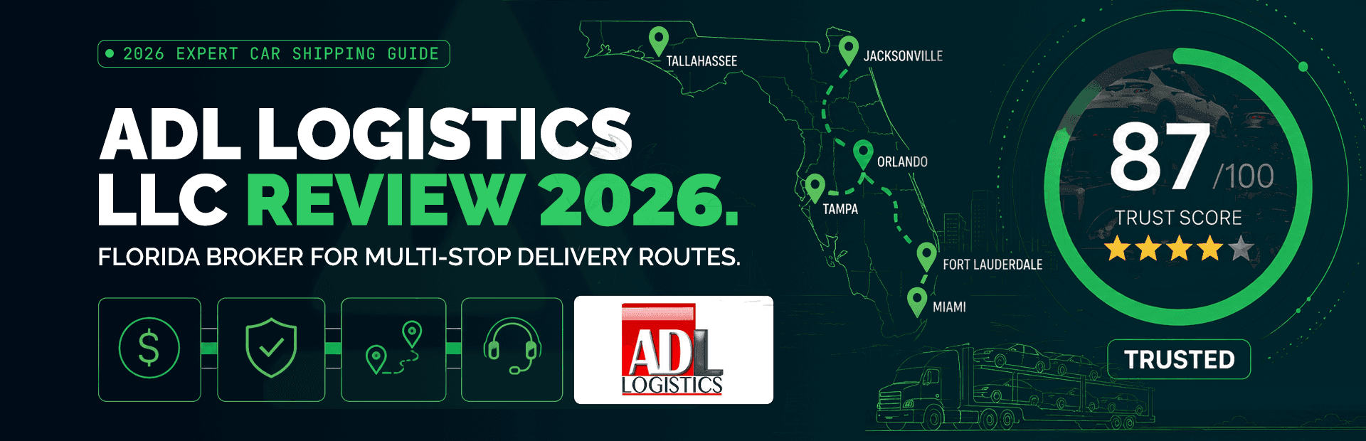 ADL Logistics LLC Review 2026: Florida Multi-Stop Broker