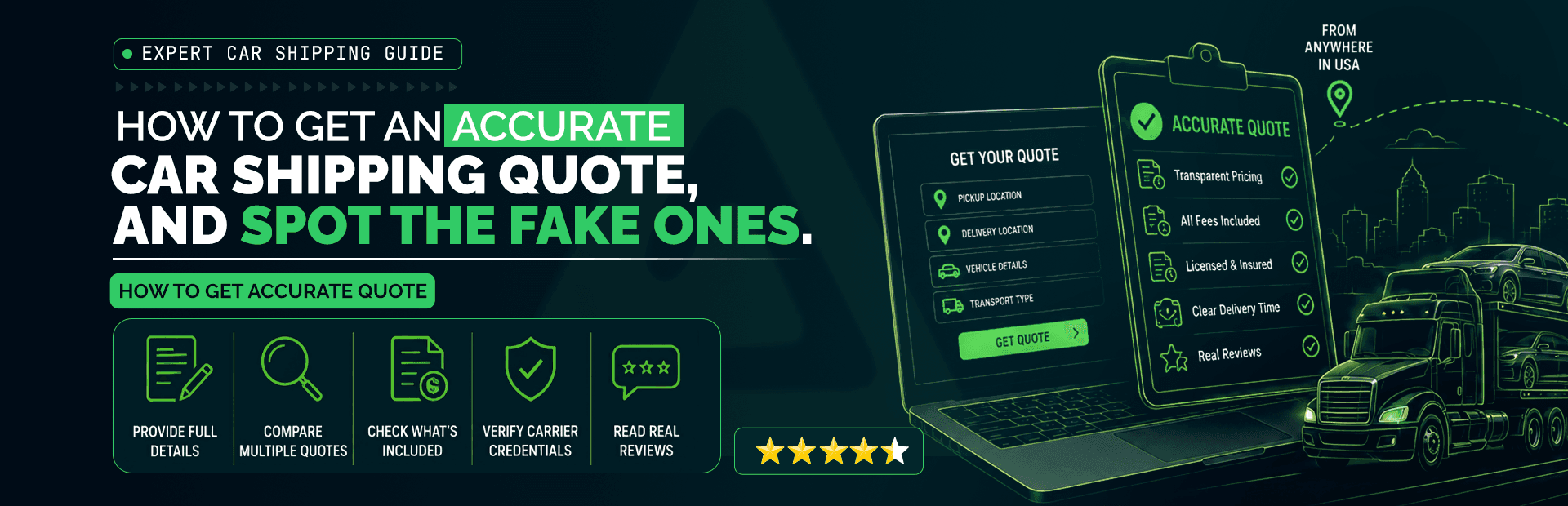 How to Get an Accurate Car Shipping Quote and Spot the Fakes (2026)