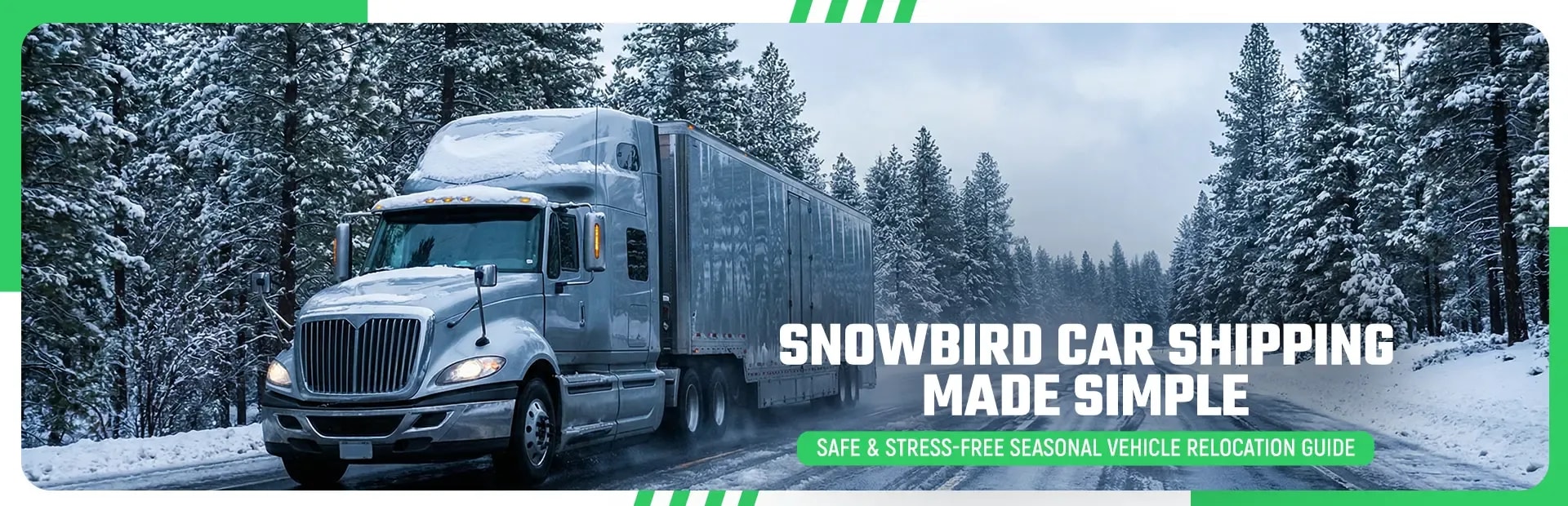 Snowbird Car Shipping: Moving Your Car for the Season