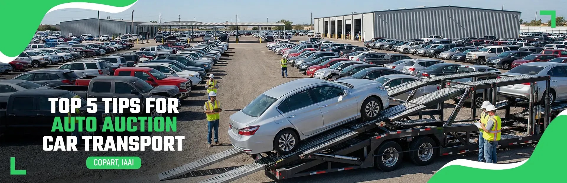 5 Tips for Auction Car Transport: Copart, IAAI, Manheim