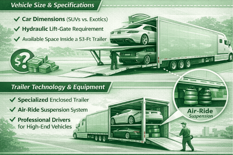How Intercity Lines Inc Calculates Enclosed Auto Transport Costs