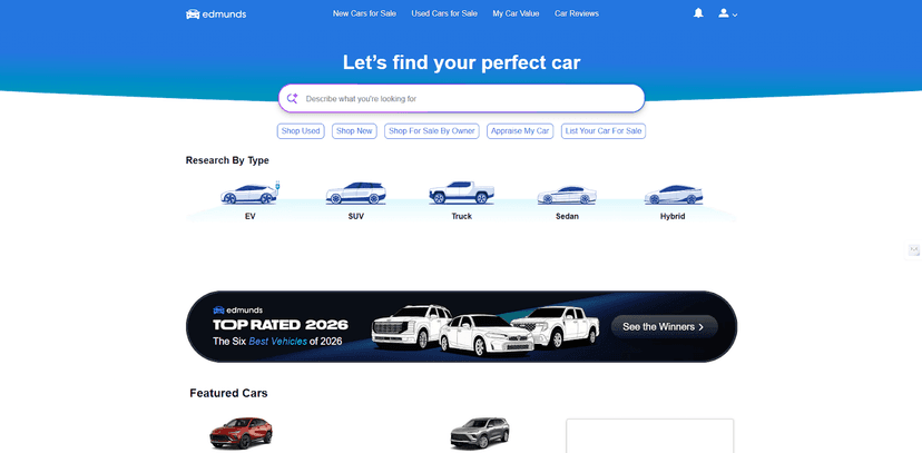 3. Edmunds — Best for Data-Driven Buyers