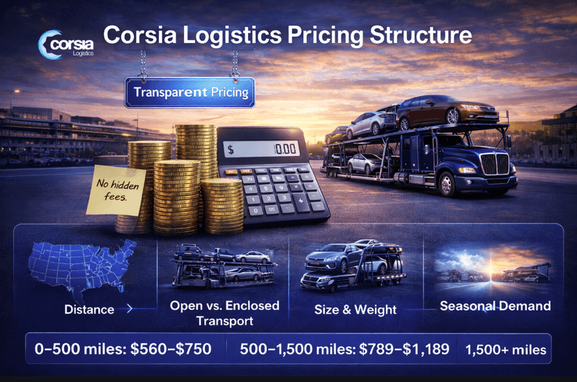 Corsia Logistics Pricing Structure