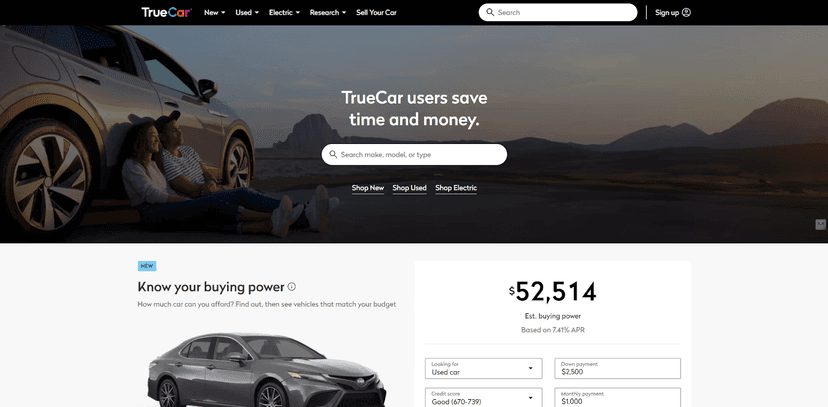 4. TrueCar — Best for Transparent Dealer Pricing