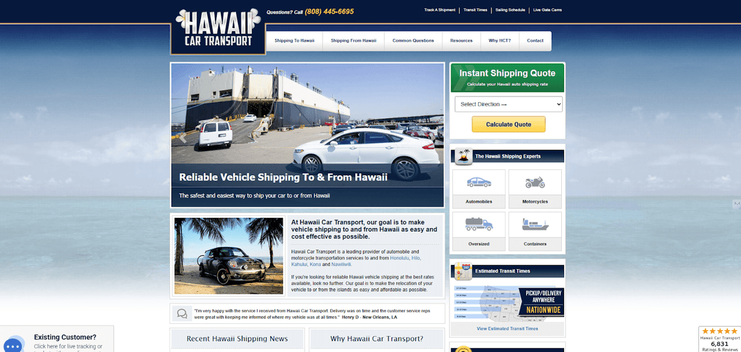 Hawaii Car Transport