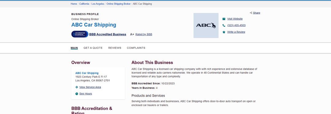 What the ABC Car Shipping BBB Rating and Trustpilot Score Actually Reveal