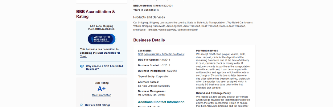 ABC Auto Shipping Inc Reviews: Reading BBB, Trustpilot, and Yelp Correctly