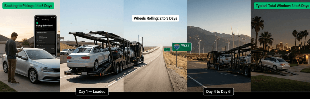 How Long Does It Take to Ship a Car From Houston to LA?