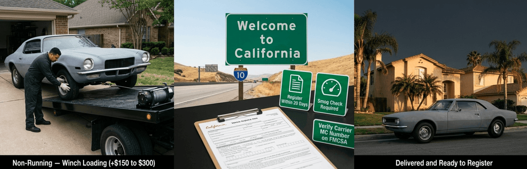 California Rules and Non-Running Cars: What to Know Before You Ship