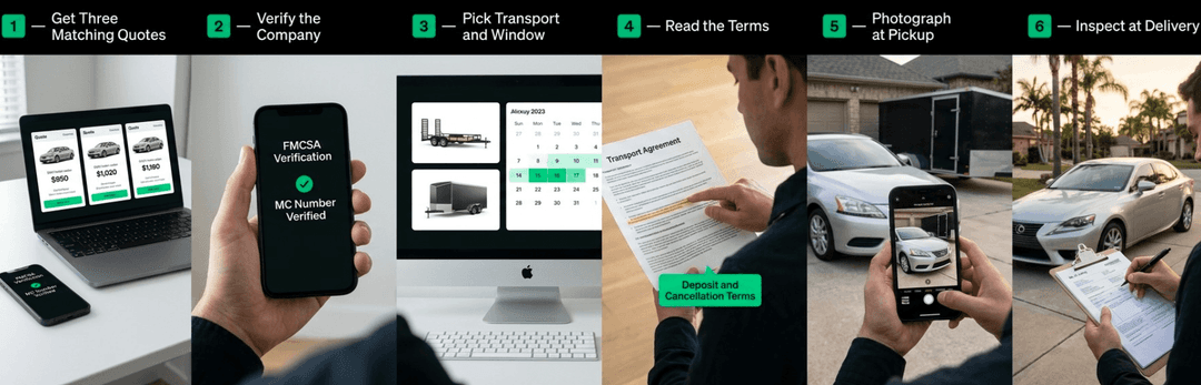 Booking Your Houston to LA Shipment, Step by Step