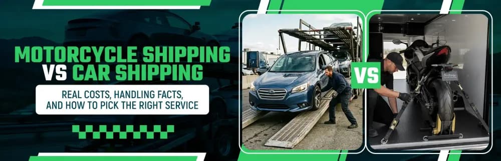 Motorcycle Shipping vs Car Shipping: Costs and Key Differences