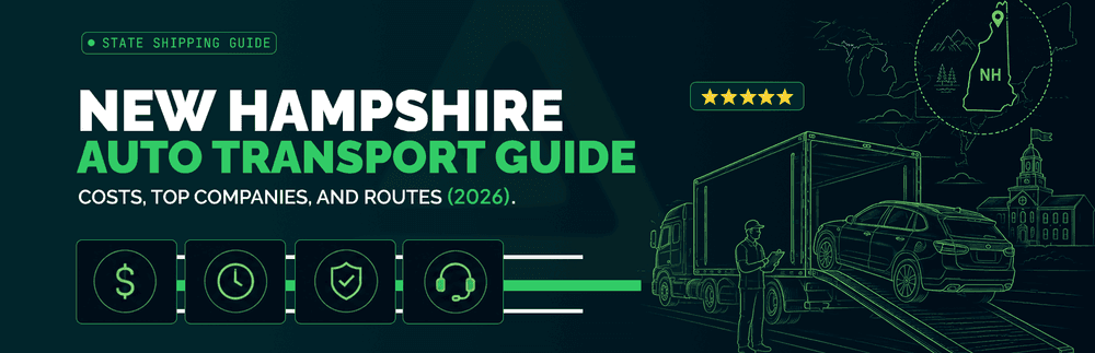 New Hampshire Auto Transport Guide 2026: Costs, Companies & Routes