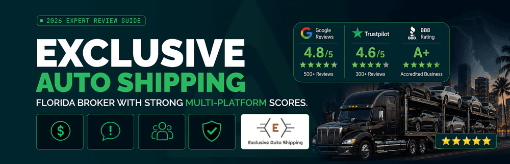 Exclusive Auto Shipping Review 2026: A+ BBB, 4.9 Stars