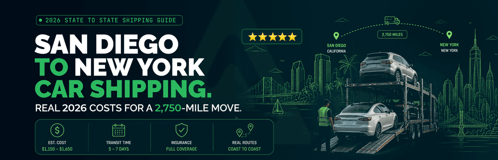 San Diego to New York Car Shipping: Real 2026 Costs