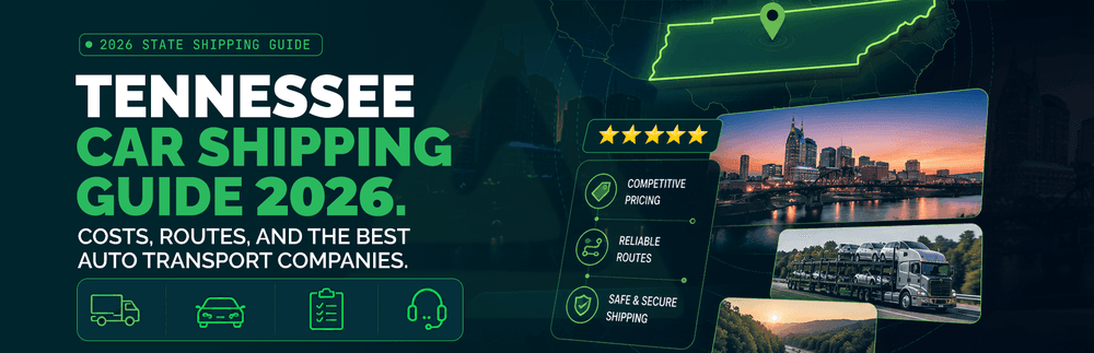 Tennessee Car Shipping Guide 2026: Costs, Routes, Companies