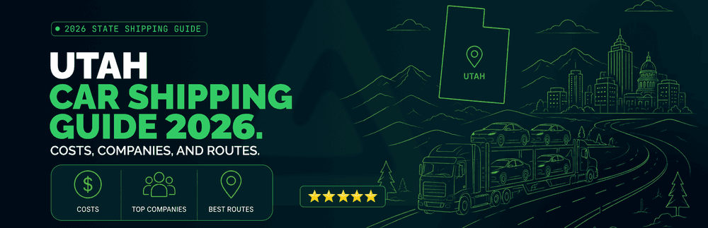 Utah Car Shipping Guide 2026: Route-by-Route Pricing and Carriers