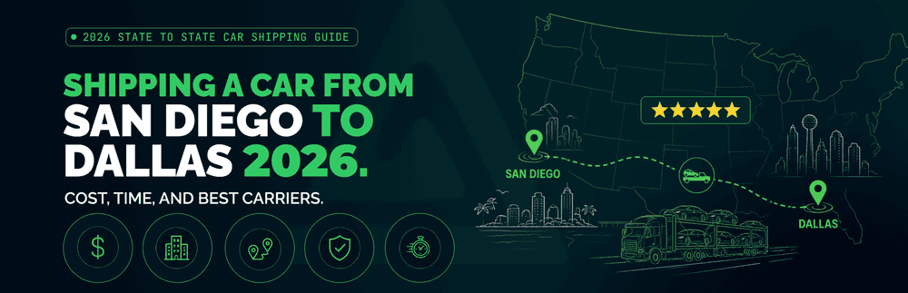 San Diego to Dallas Car Shipping: 2026 Costs, Times & Companies