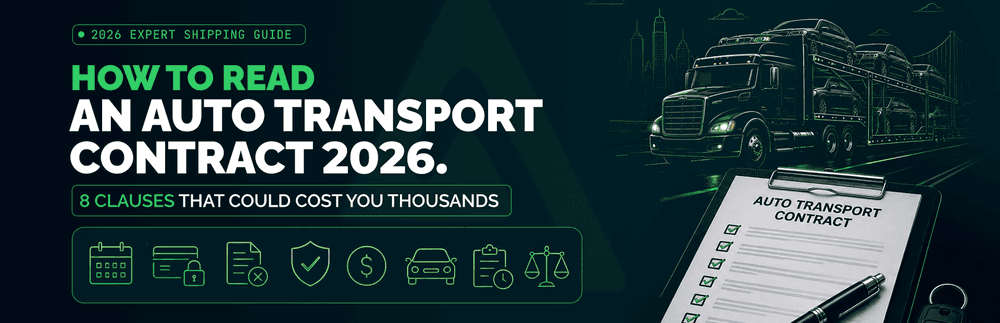 8 Auto Transport Contract Clauses That Quietly Cost You Thousands