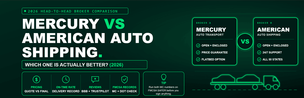 Mercury vs American Auto Shipping - which is actually better?