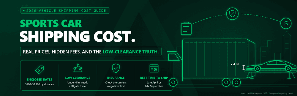 Sports Car Shipping Cost Guide: Low Clearance, High Stakes