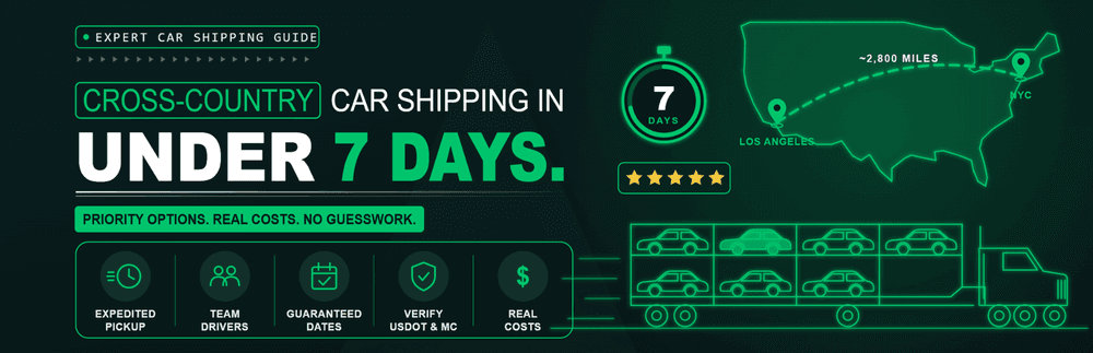 Cross-Country Car Shipping in Under 7 Days: How It Works
