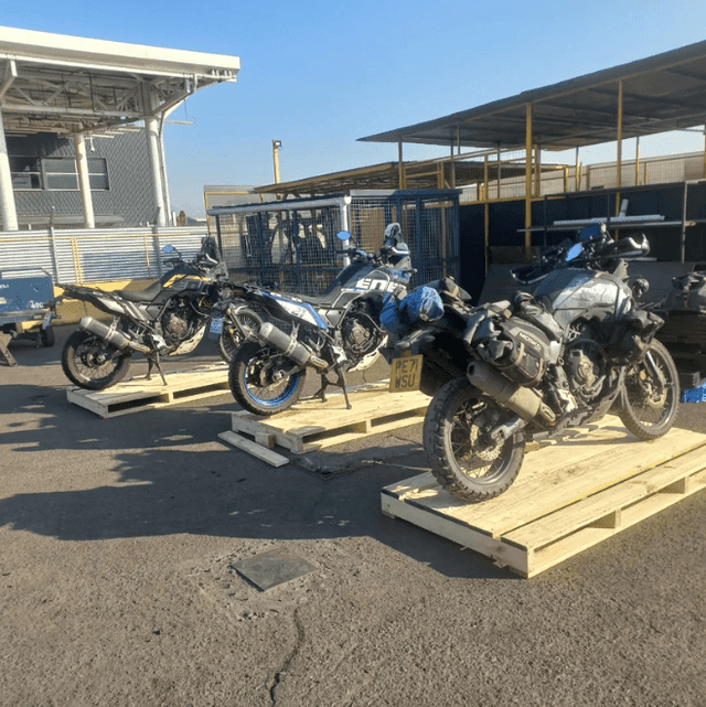 Bike On A Wooden Pallet
